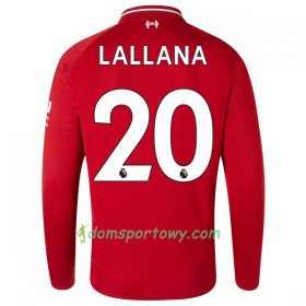 Koszulka Liverpool Lallana 20 Domowe Koszulki Piłkarskie 2018-2019 Długi Rękaw